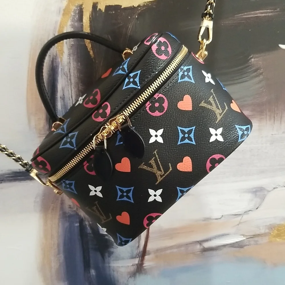 SOLD Louis Vuitton Black Game On Vanity Bag - Picture 2 of 12